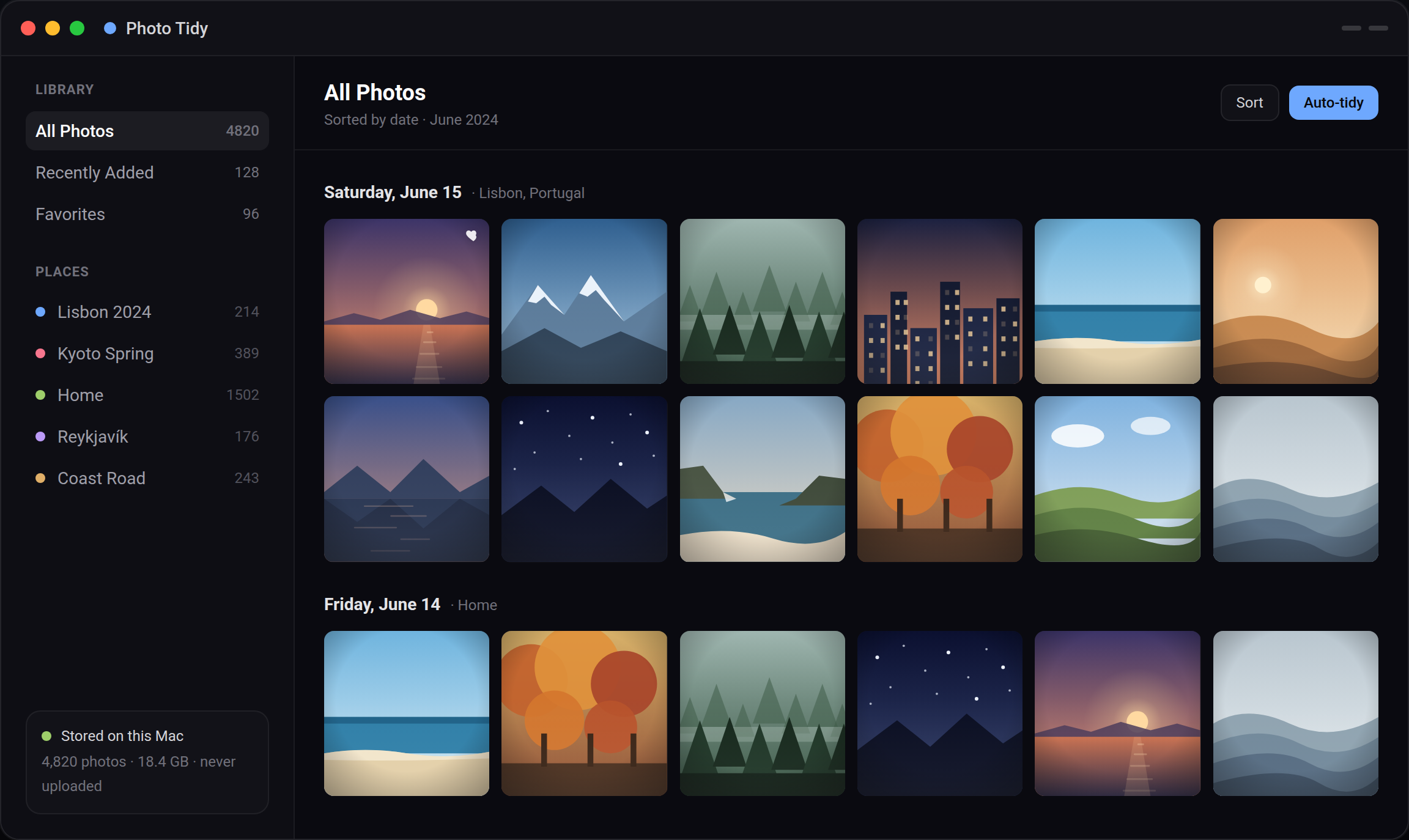 Photo Tidy preview